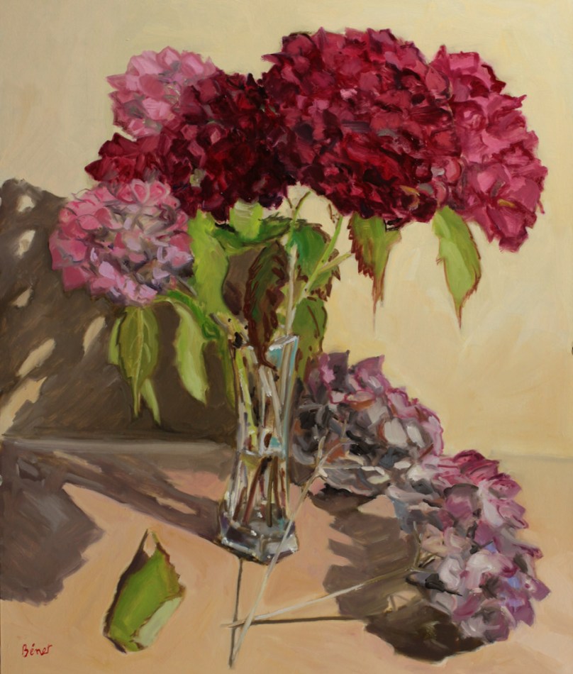 Hortensias d'automne oil painting PBenet