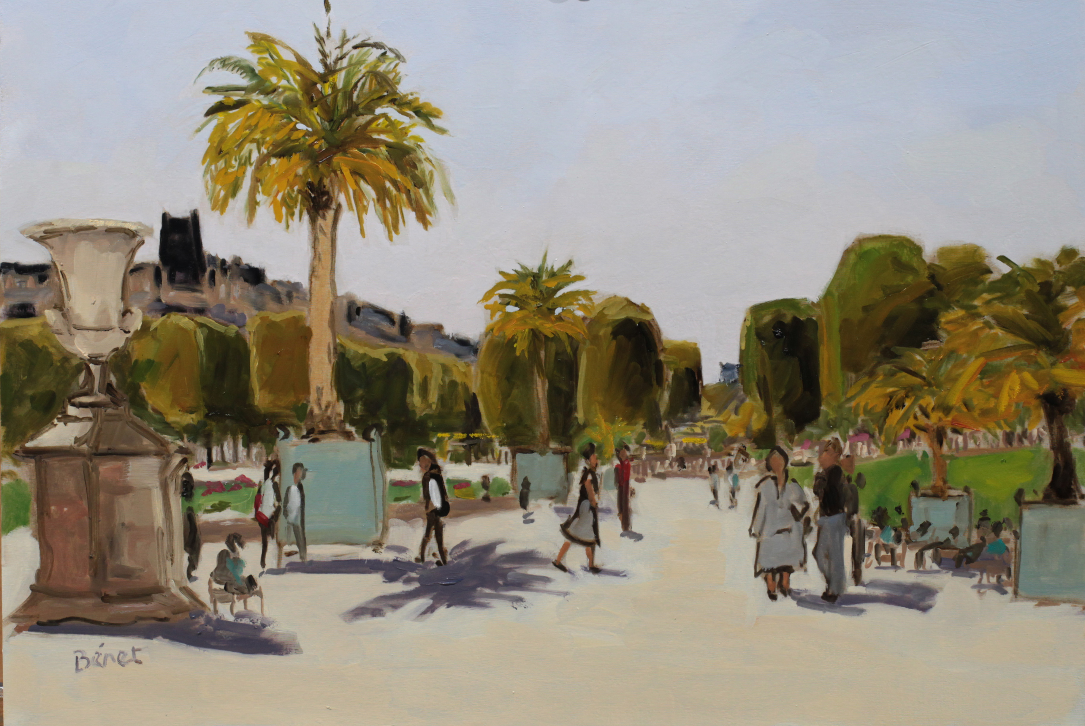 Jardin du Luxembourg, palmiers TsC 10P (55 x 38 cm) 2016