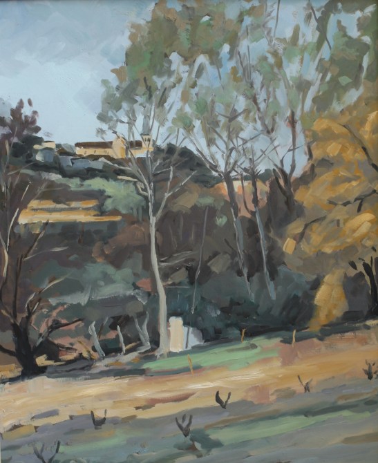 Les bords de l'Auzon, Carpentras copie de Paul Surtel 8F (46 x 38 cm) 2014