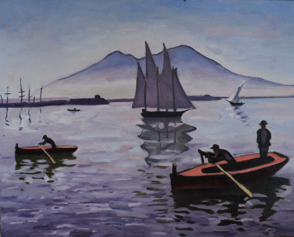 Marquet Naples, le voilier, 1909 copie oil painting PBenet