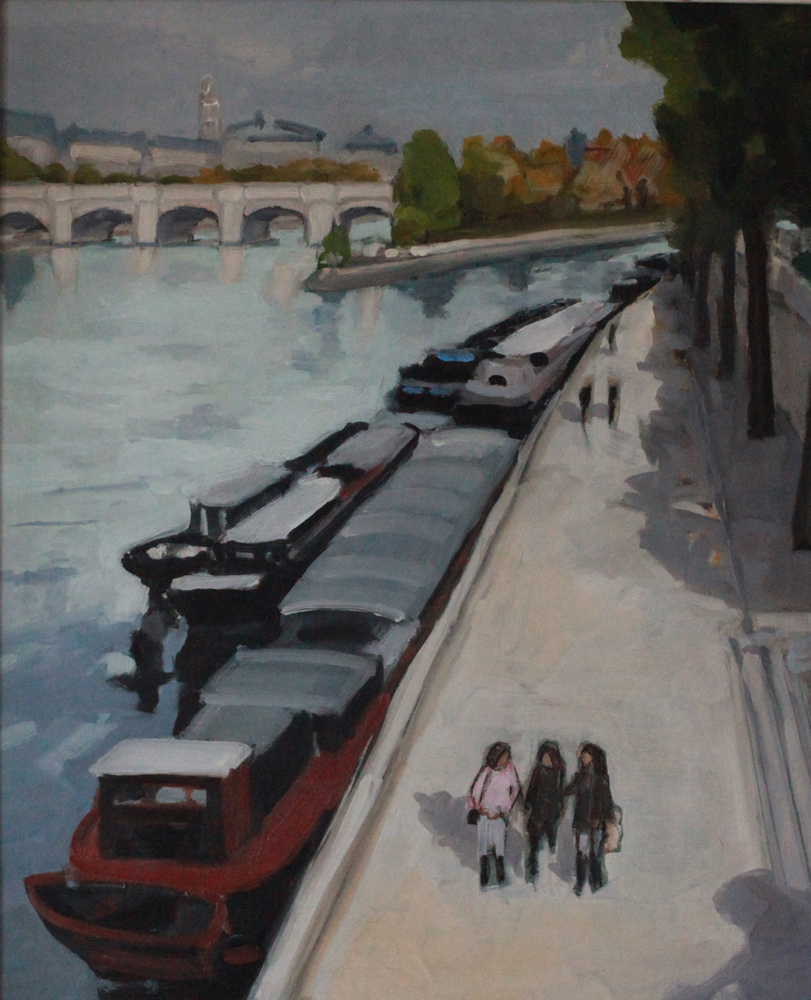 Quai Conti Paris oil painting PBenet