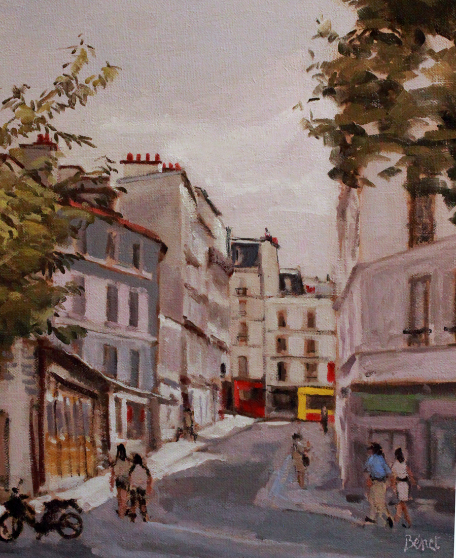 Montmartre oil painting PBenet