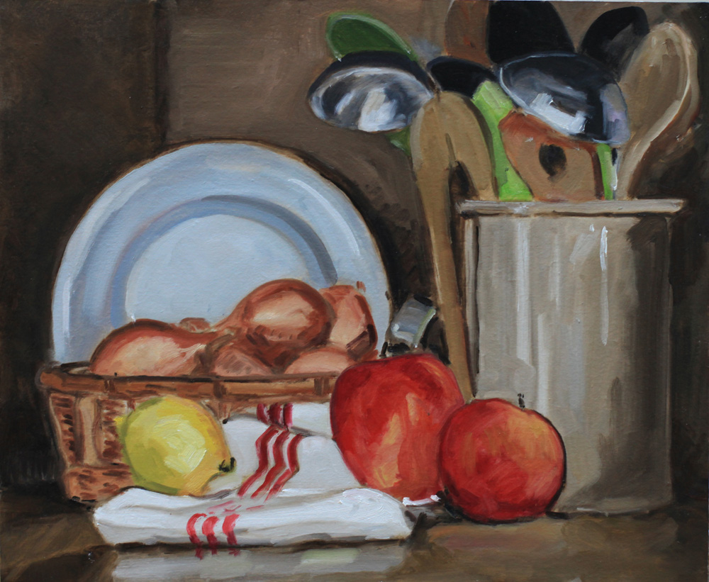 Nature morte avec ustensiles de cuisine oil painting PBenet