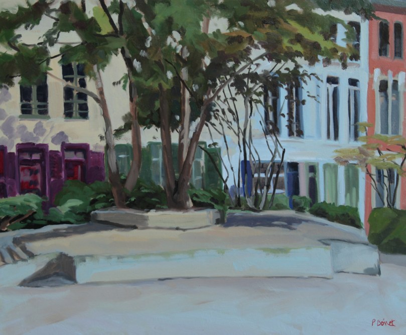 Place des archives oil painting PBenet