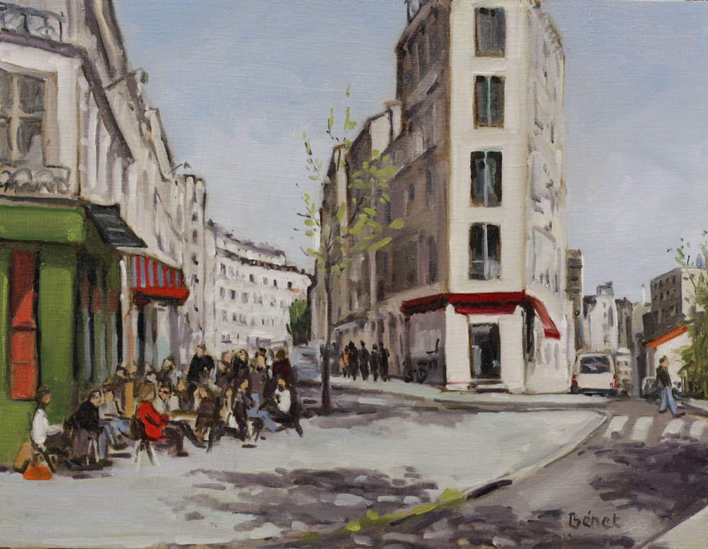 rue des Envierges oil painting PBenet