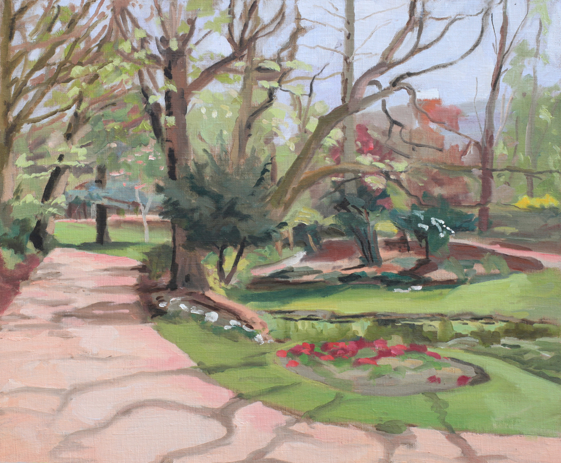 square Vauban oil painting PBenet