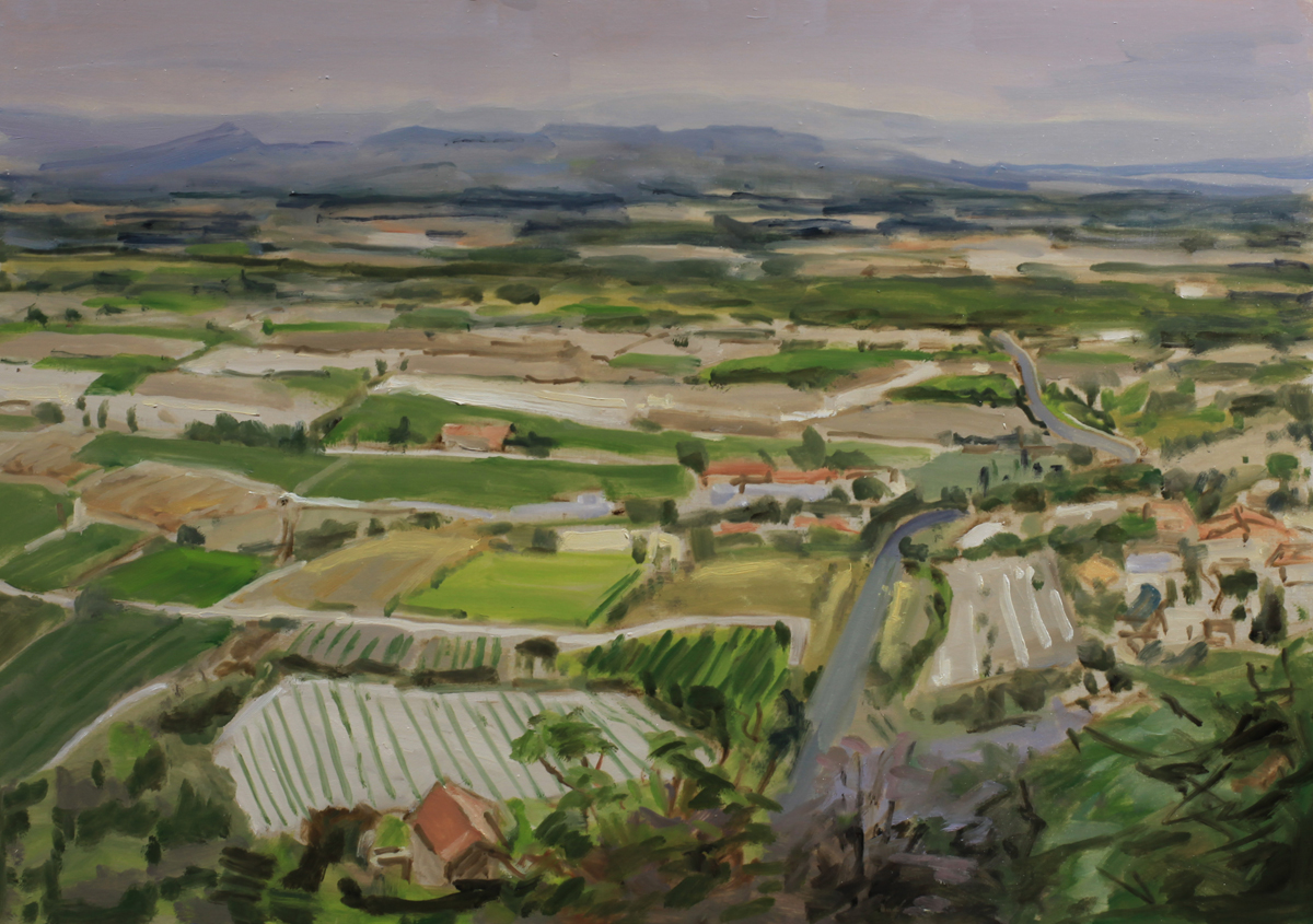 luberon oil painting pbenet